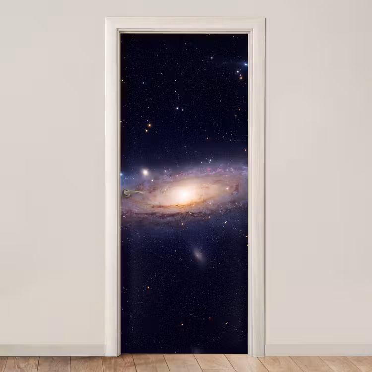 Door sticker - Galaxy - Space - Cosmos - Sterrenstelsel - Ruimte - Kosmos deurposter klein