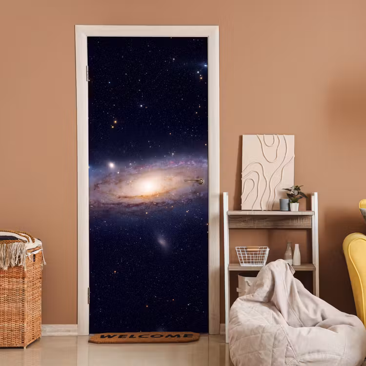 Door sticker - Galaxy - Space - Cosmos - Sterrenstelsel - Ruimte - Kosmos deurposter klein