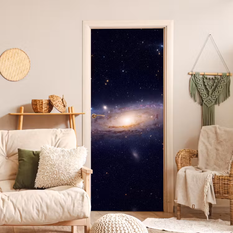 Door sticker - Galaxy - Space - Cosmos - Sterrenstelsel - Ruimte - Kosmos deurposter klein