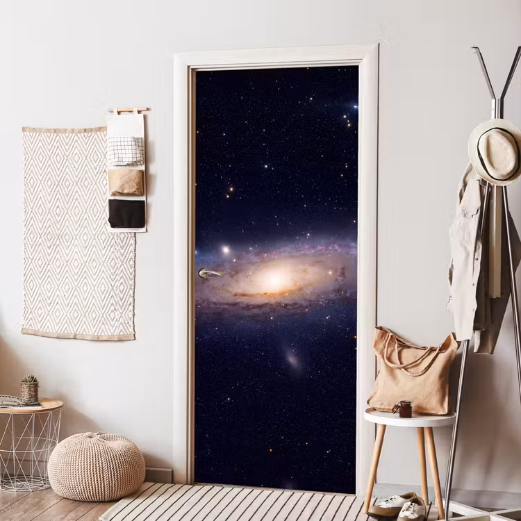 Door sticker - Galaxy - Space - Cosmos - Sterrenstelsel - Ruimte - Kosmos deurposter klein