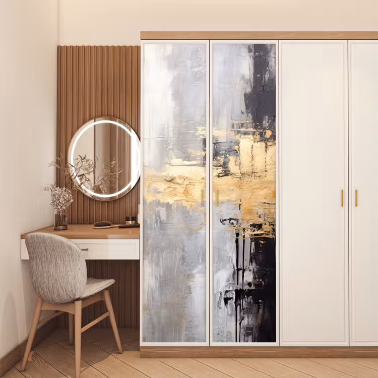 Goud - Luxe - Acryl - Kunst deurposter klein -sfeer3
