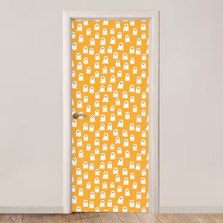 Halloween - Spookjes - Oker deurposter klein 289 -3d_beige