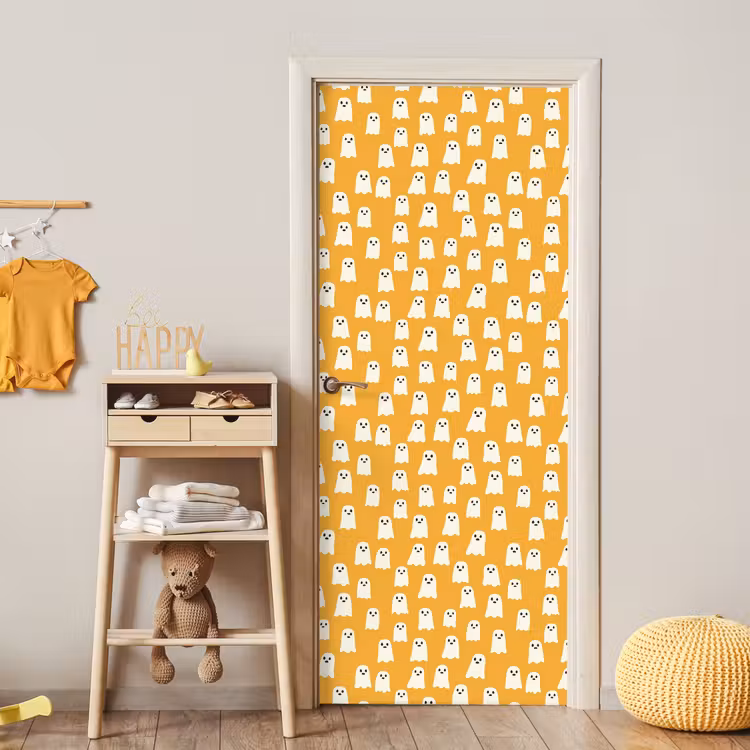 Halloween - Spookjes - Oker deurposter klein 289 -sfeer4