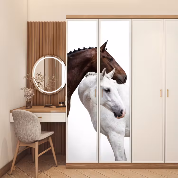 Paard - Modern - Balans deurposter klein -sfeer3