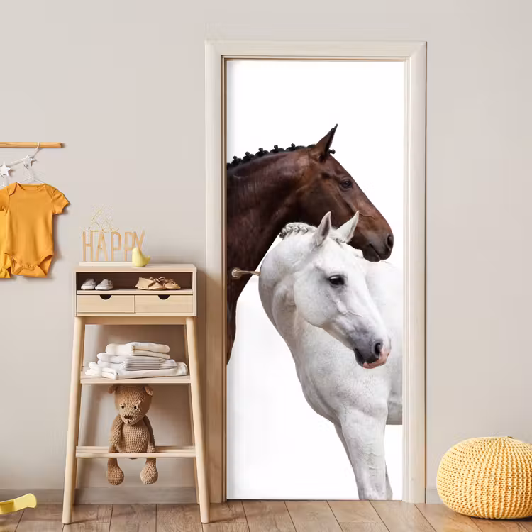 Paard - Modern - Balans deurposter klein -sfeer4