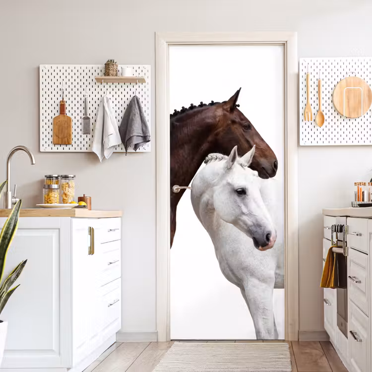 Paard - Modern - Balans deurposter klein -sfeer5