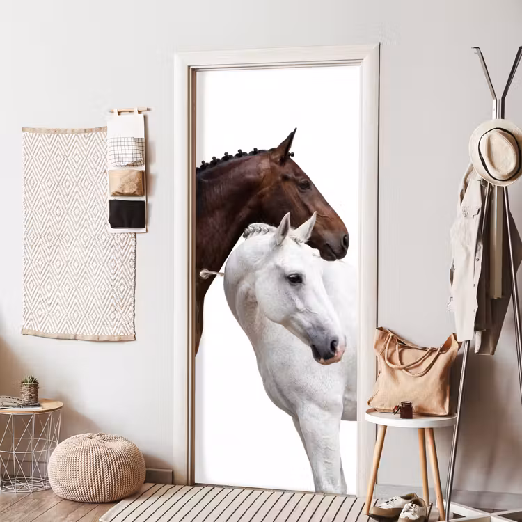 Paard - Modern - Balans deurposter klein -sfeer6