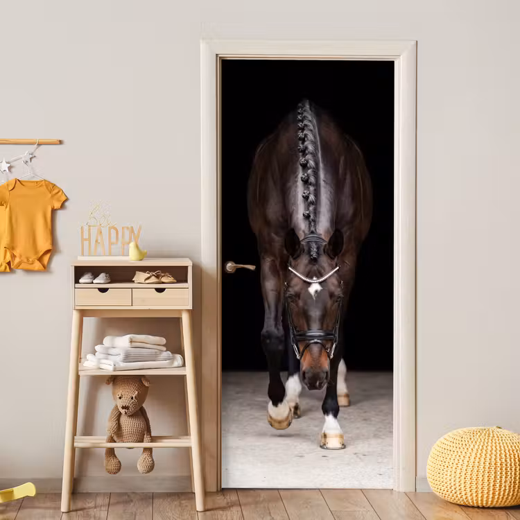 Paard - Modern - Portret deurposter klein -sfeer4