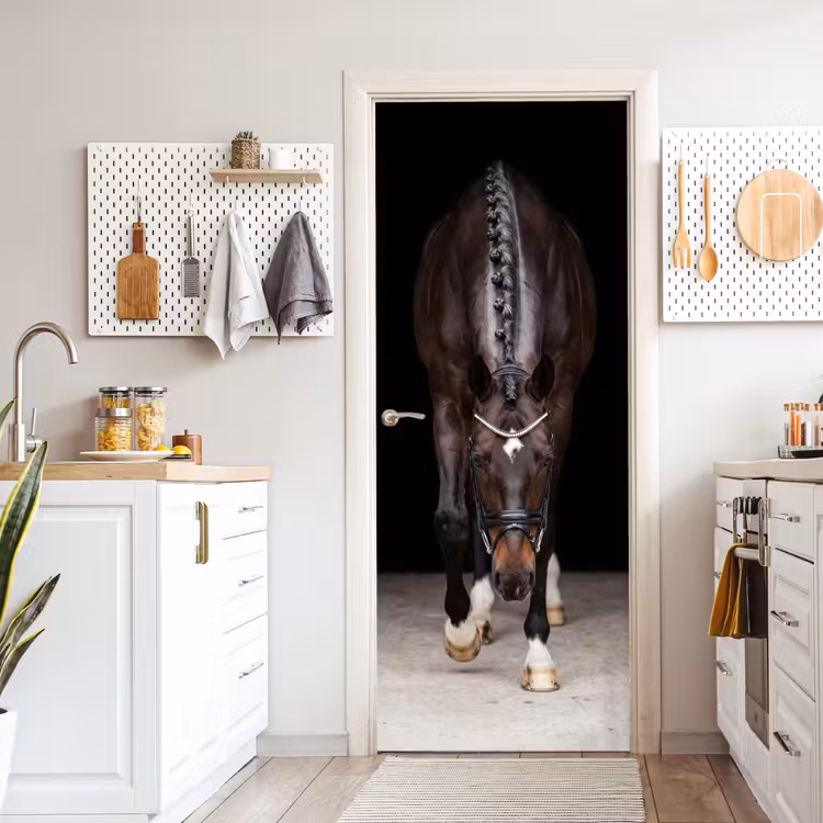 Paard - Modern - Portret deurposter klein -sfeer5