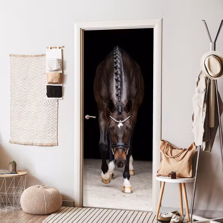 Paard - Modern - Portret deurposter klein -sfeer6
