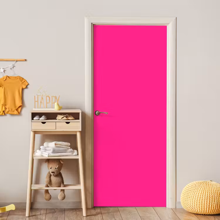 Hot - Fuchsia - Roze deurposter klein 289 -sfeer4