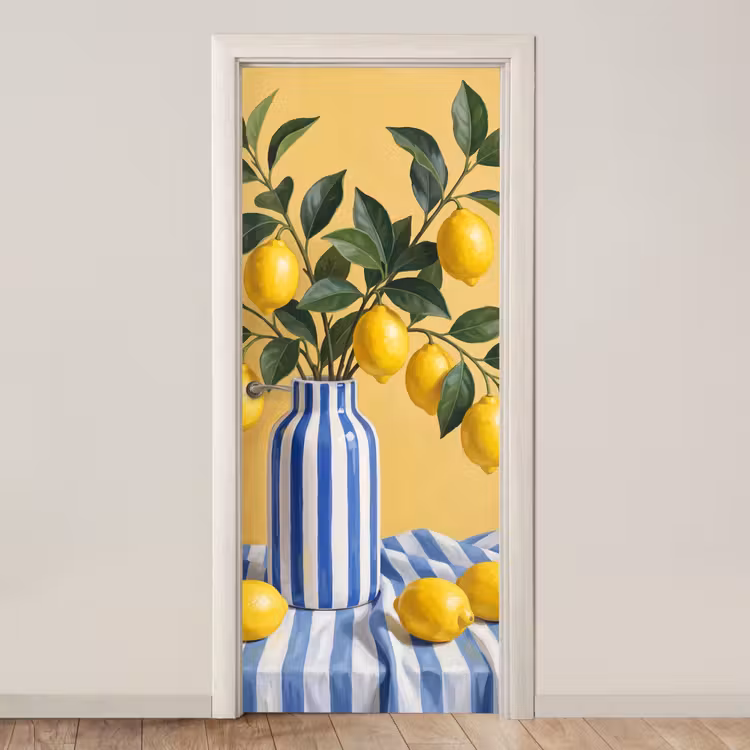 Door sticker - Lemon - Still Life - Modern - Citroen - Stilleven - Modern deurposter klein