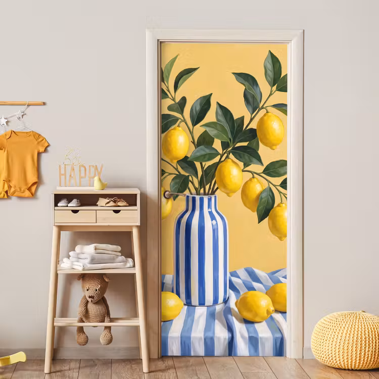Door sticker - Lemon - Still Life - Modern - Citroen - Stilleven - Modern deurposter klein