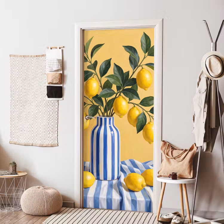 Door sticker - Lemon - Still Life - Modern - Citroen - Stilleven - Modern deurposter klein