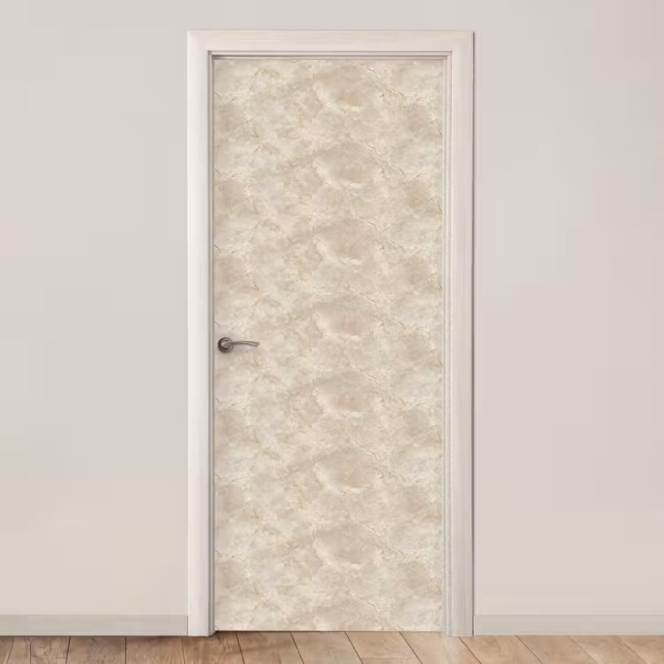 Lichtbeige - Marmer - Aders deurposter klein 289 -3d_beige