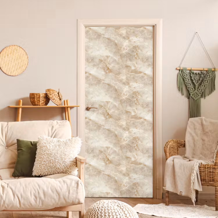 Lichtbeige - Onyx - Subtiel deurposter klein 289 -sfeer2
