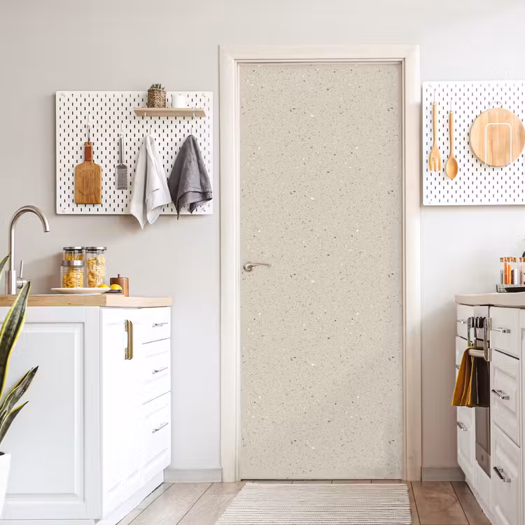 Lichtbeige - Terrazzo - Grijs deurposter klein 289 -sfeer5