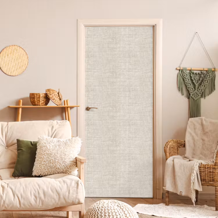 Linnen - Textuur - Beige deurposter klein 289 -sfeer2