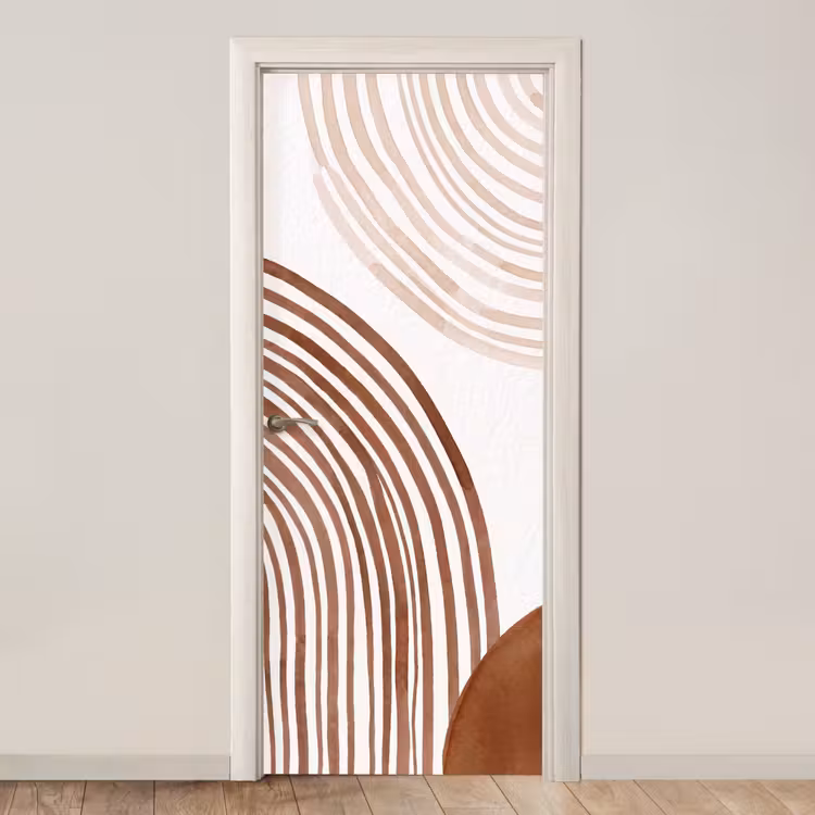 Door sticker - Lines - Minimalist - Art - Lijnen - Minimalistisch - Kunst deurposter klein