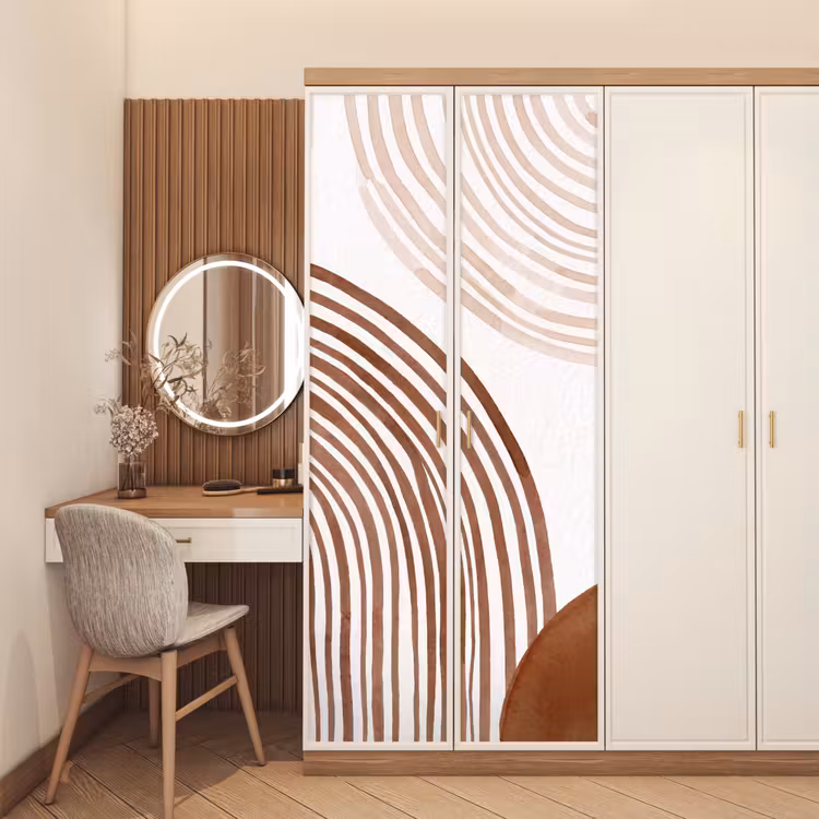 Door sticker - Lines - Minimalist - Art - Lijnen - Minimalistisch - Kunst deurposter klein