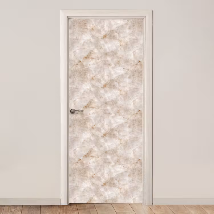 Marmer - Patroon - Klassiek deurposter klein 289 -3d_beige