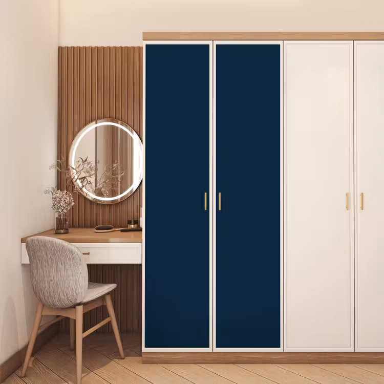 Midnight - Blue - Blauw deurposter klein 289 -sfeer3