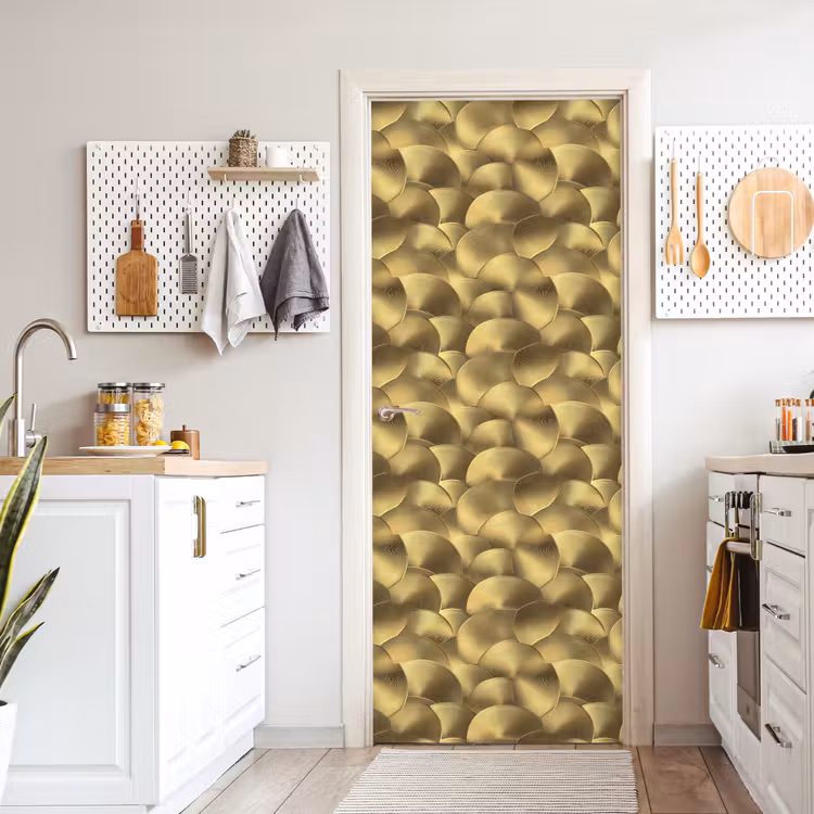 Modern - Cirkel - Goud deurposter klein 289 -sfeer5