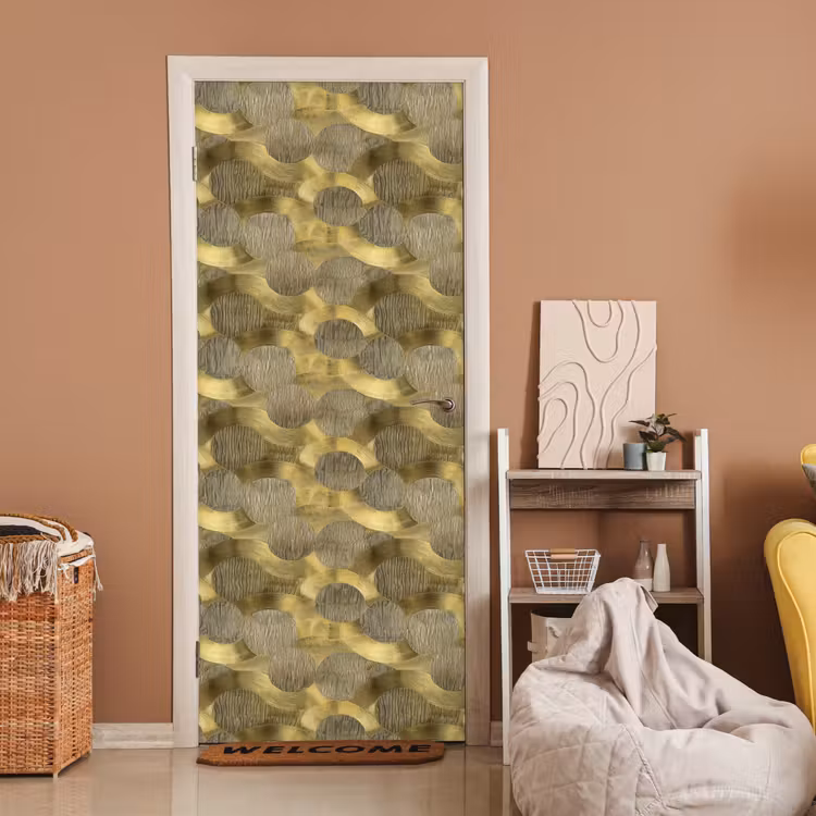 Modern - Geometrisch - Goud deurposter klein 289 -sfeer1