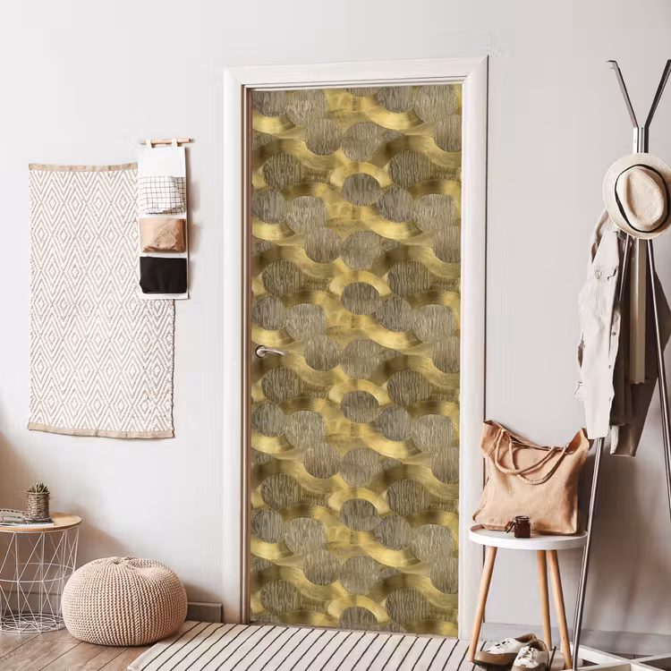 Modern - Geometrisch - Goud deurposter klein 289 -sfeer6