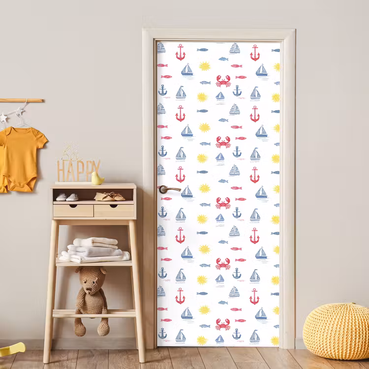 Nautisch - Illustraties - Kleurrijk deurposter klein 289 -sfeer4