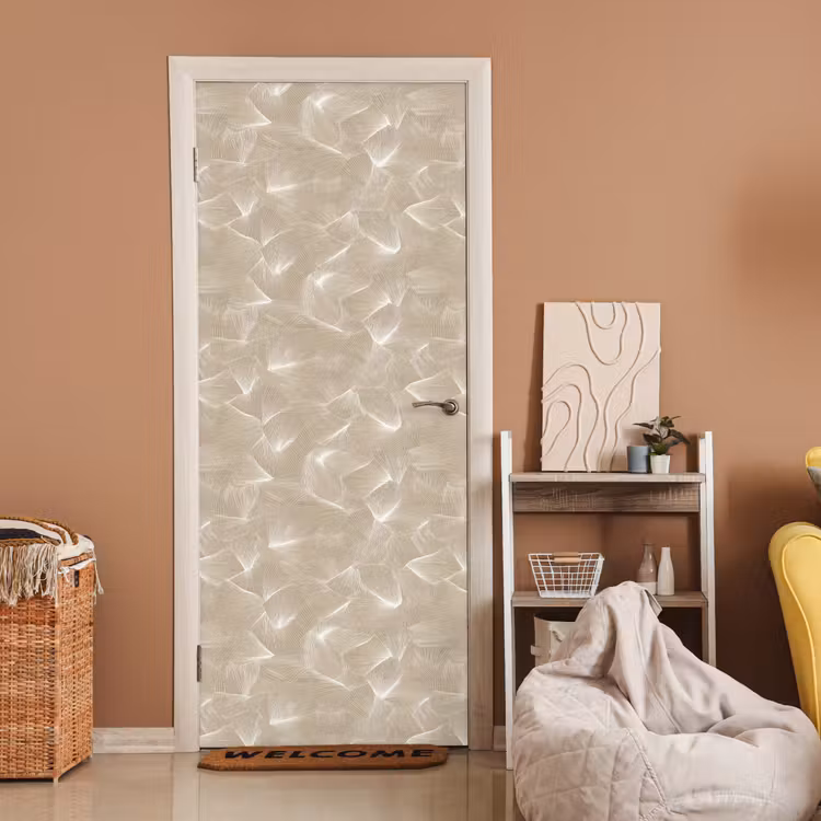 Organisch - Textuur - Beige deurposter klein 289 -sfeer1