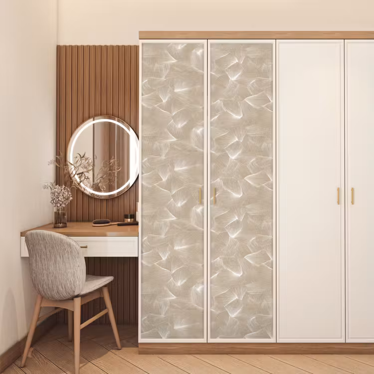 Organisch - Textuur - Beige deurposter klein 289 -sfeer3