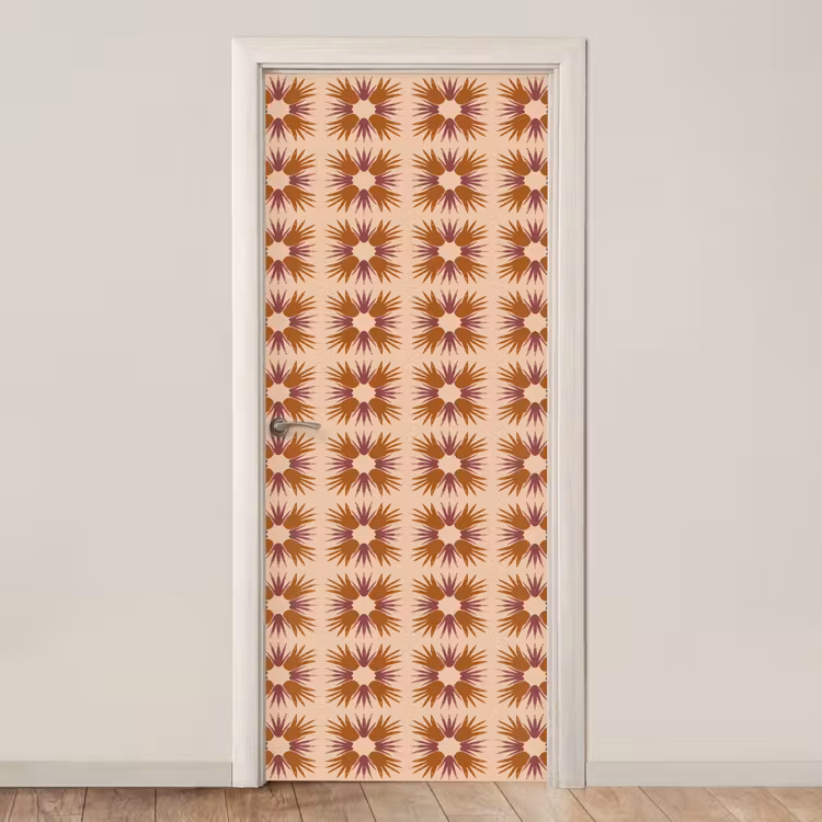 Ornament - Patroon - Oker deurposter klein 289 -3d_beige