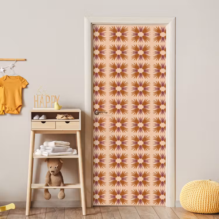 Ornament - Patroon - Oker deurposter klein 289 -sfeer4