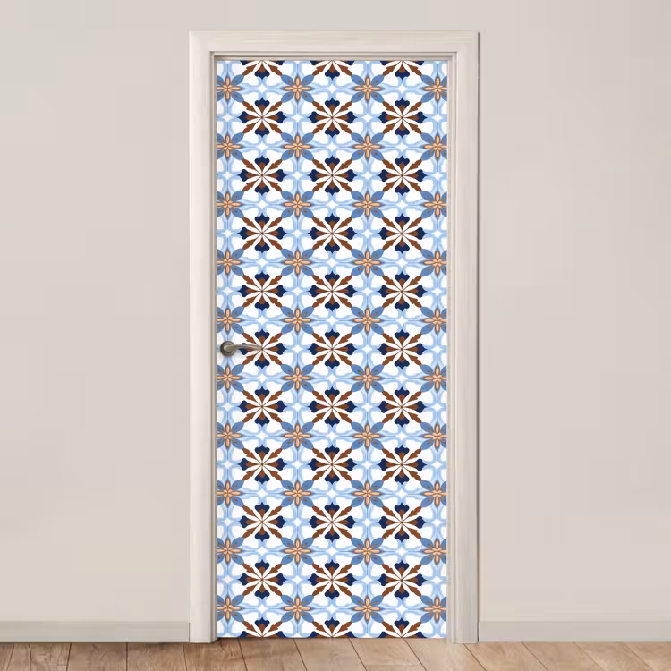 Ornament - Tegel - Kleurrijk deurposter klein 289 -3d_beige