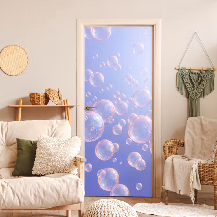 Pastel - Bubbels - Dromerig deurposter klein -sfeer2
