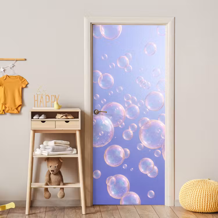 Pastel - Bubbels - Dromerig deurposter klein -sfeer4
