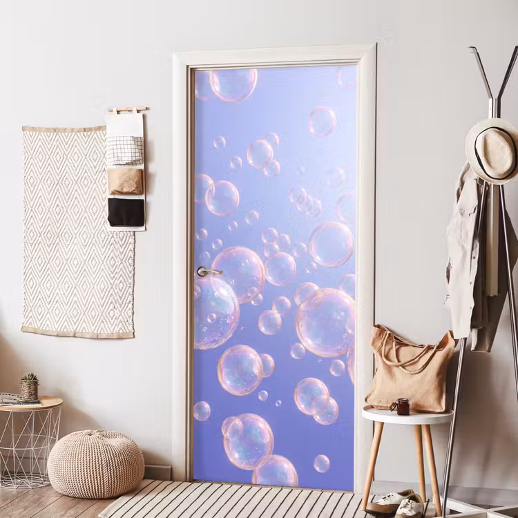 Pastel - Bubbels - Dromerig deurposter klein -sfeer6