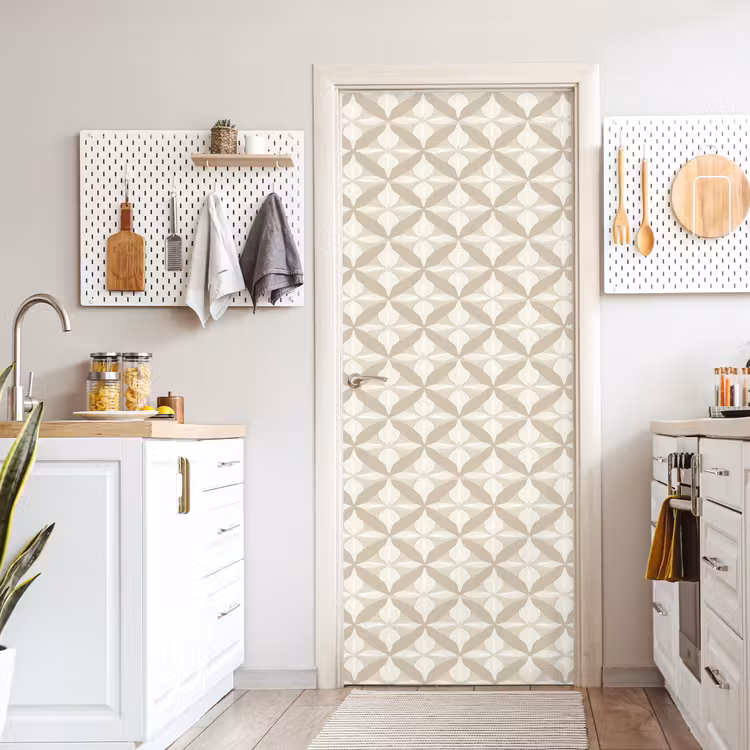 Patroon - Klassiek - Beige deurposter klein 289 -sfeer5