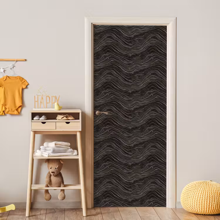 Patroon - Contrast - Antraciet deurposter klein 289 -sfeer4