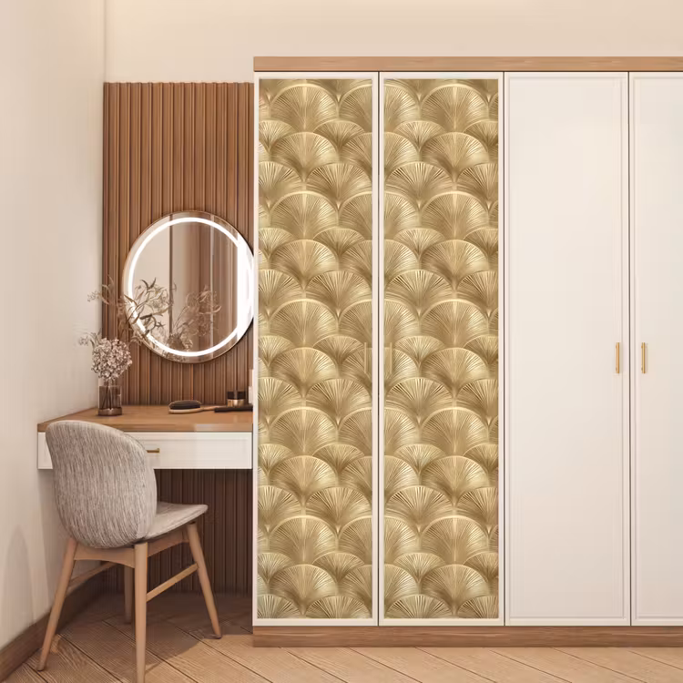 Patroon - Waaier - Goud deurposter klein 289 -sfeer3