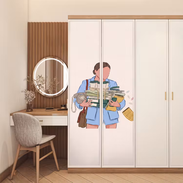 Mens - Kantoorartikelen - Werk - Modern deurposter klein -sfeer3