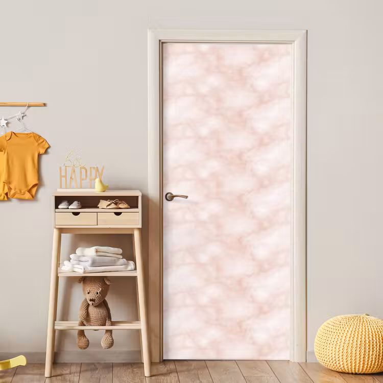 Roze - Marmer - Crème deurposter klein 289 -sfeer4