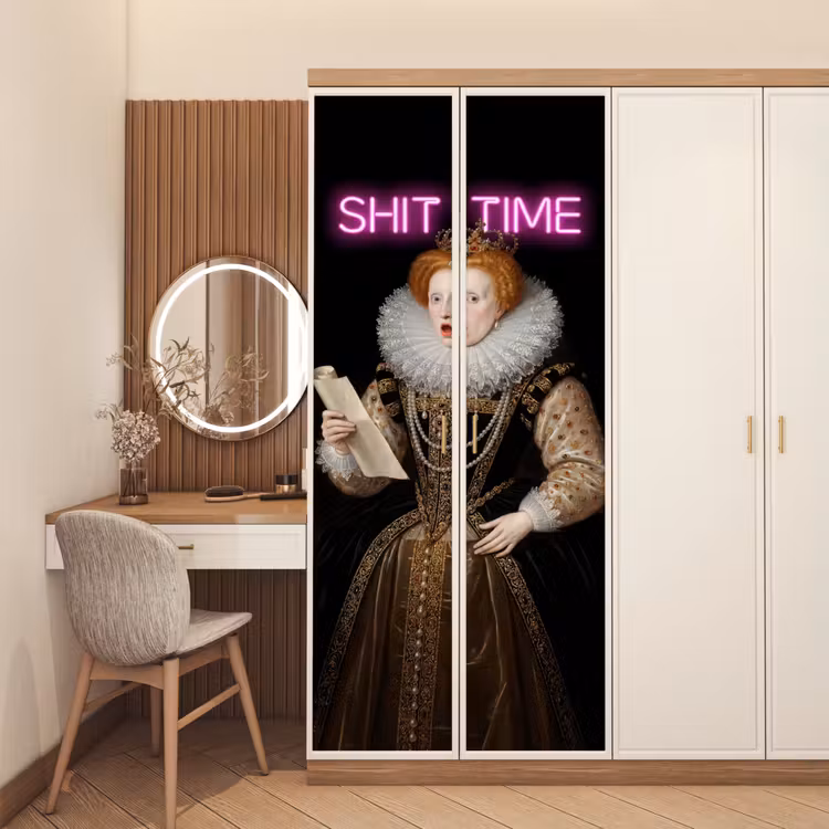 Portret - Humor - Neon deurposter klein -sfeer3