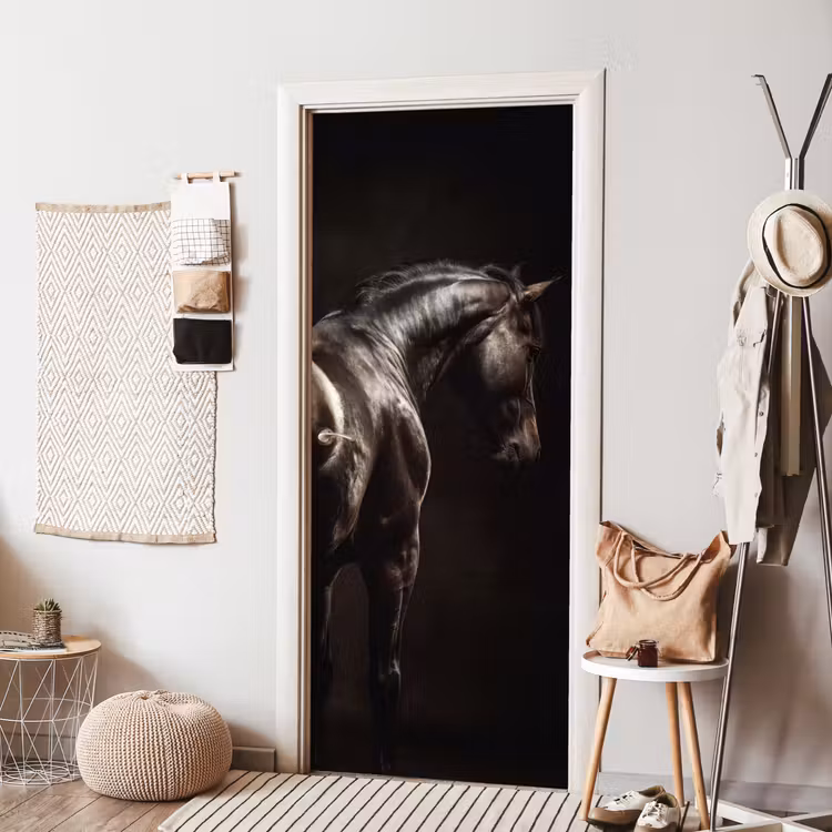 Krachtig - Paard - Donker deurposter klein -sfeer6