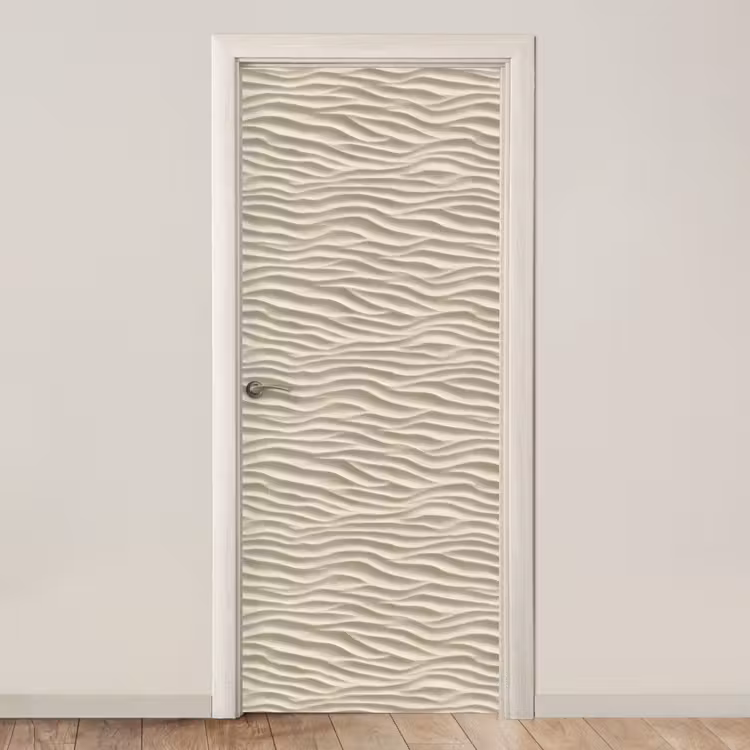 Zand - Golven - Beige deurposter klein 289 -3d_beige