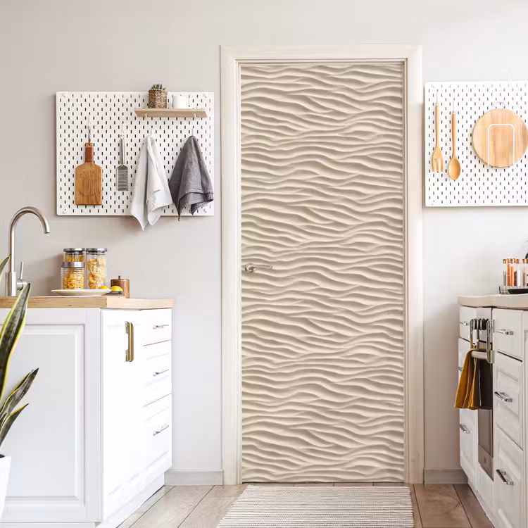 Zand - Golven - Beige deurposter klein 289 -sfeer5