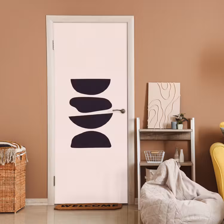 Door sticker - Shapes - Abstract - Modern - Vormen - Abstract - Modern deurposter klein