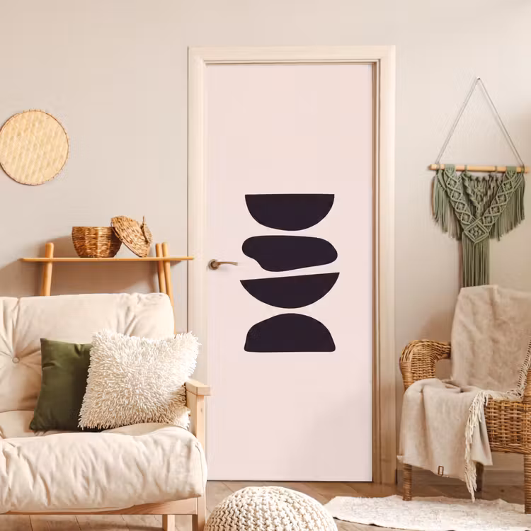 Door sticker - Shapes - Abstract - Modern - Vormen - Abstract - Modern deurposter klein