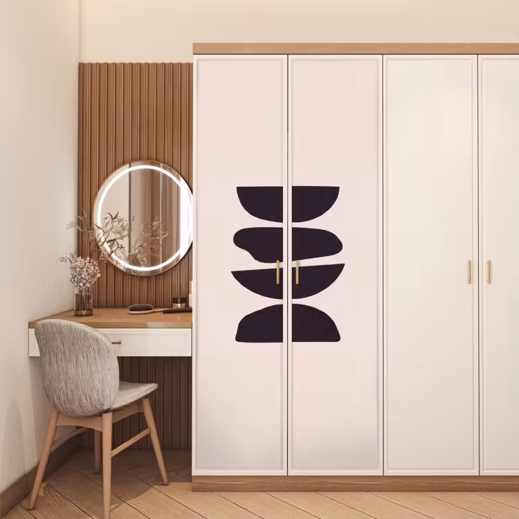 Door sticker - Shapes - Abstract - Modern - Vormen - Abstract - Modern deurposter klein